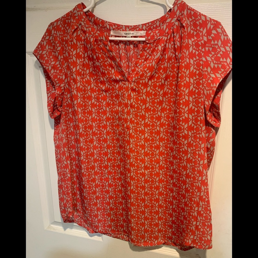 Geometric pattern blouse from Stitch Fix